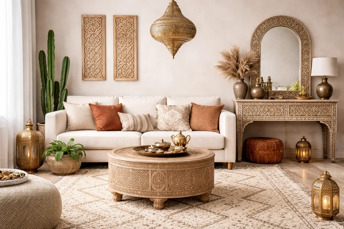 Comment intégrer des meubles orientaux et de l'artisanat marocain dans la décoration de votre intérieur ?
